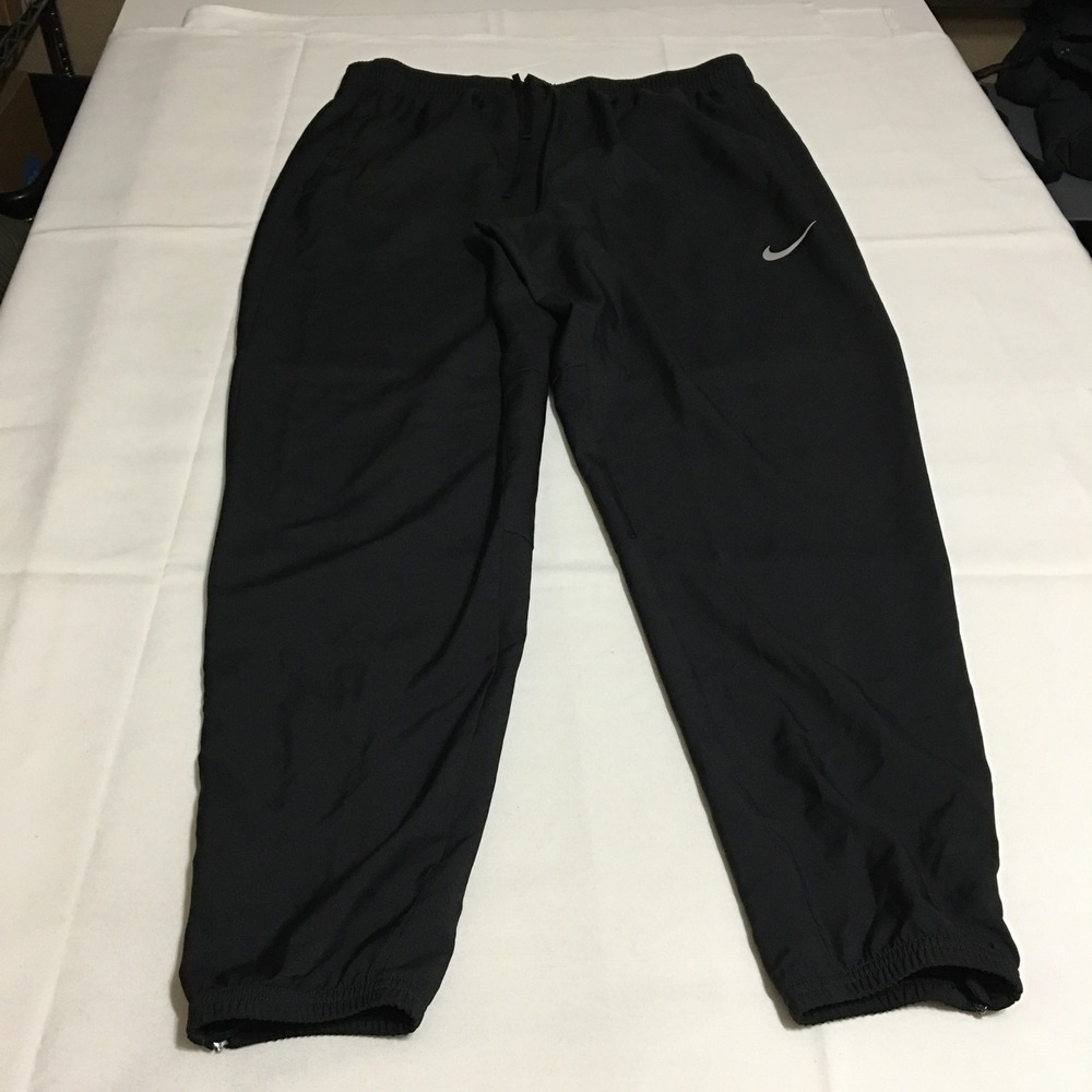 Nike Challenger Mens Dri-FIT Woven Running Pants Size Large Black Joggers